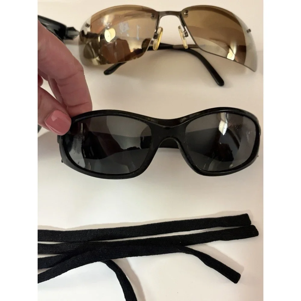 Safety Glasses, Sunglasses Lot of 4 pairs with 2 adjustable straps, Workwear